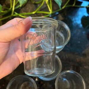 Vintage Ball Jar Jelly Juice Glasses Tumblers Set of 8